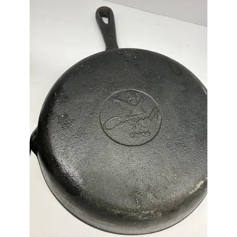 CookTools Cast Iron Skillet Set 2 Piece 6.5 and 8 Inch Black Frying Pans